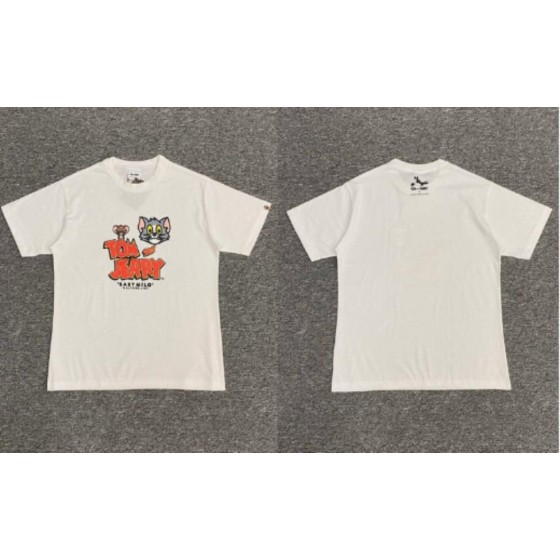 White BAPE x Tom & Jerry Collab T-Shirt